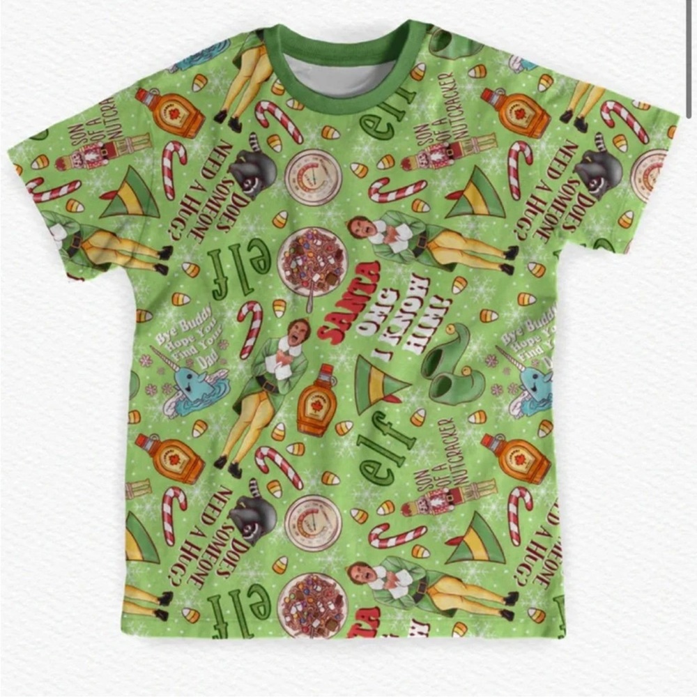 Showstoppers Buddy The Elf Bamboo Tee NWT Size L